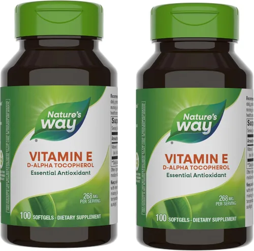Vista 8 de Nature's Way Vitamina E-400, 400 UI por porción, 100 cápsulas blandas