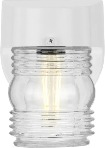 Vista 6 de Progress Lighting P5612-30 Policarbonato al aire libre, 4-3/4-Inch Ancho x 7-1/4-Inch Altura, Blanco