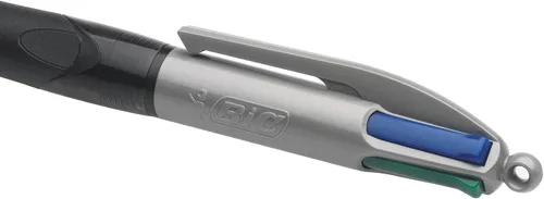 Vista 4 de BIC Bolígrafo retráctil Pro de 4 colores, surtido, paquete de 3