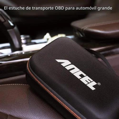 Vista 8 de ANCEL Funda protectora grande para escáner OBD2 y lector de código, herramienta de escaneo de diagnóstico, probador de batería, caja de Gris-oscuro