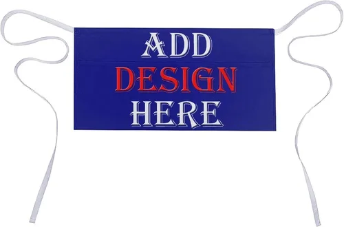 Vista 19 de HooSo Delantal de cocina personalizado, diseño de nombre, logotipo, foto, delantal de poliéster ajustable con dos bolsillos delanteros
