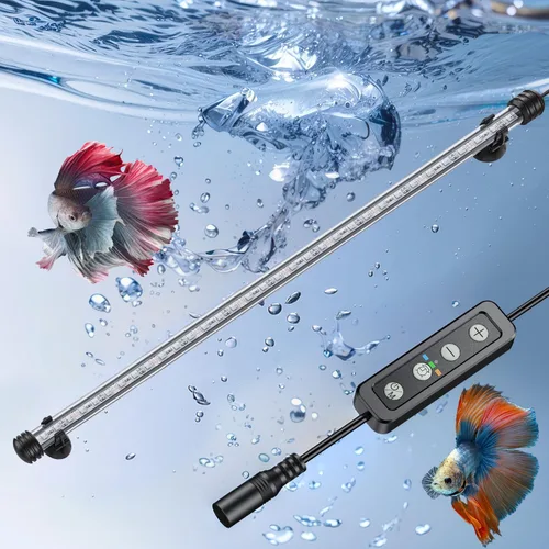 Vista 11 de Pawfly Luz LED para Acuario de 1.8 W, Luz Submersible de 7.5 Pulgadas Bajo el Agua para Tanque de Peces con Temporizador de Encendido/Apagado