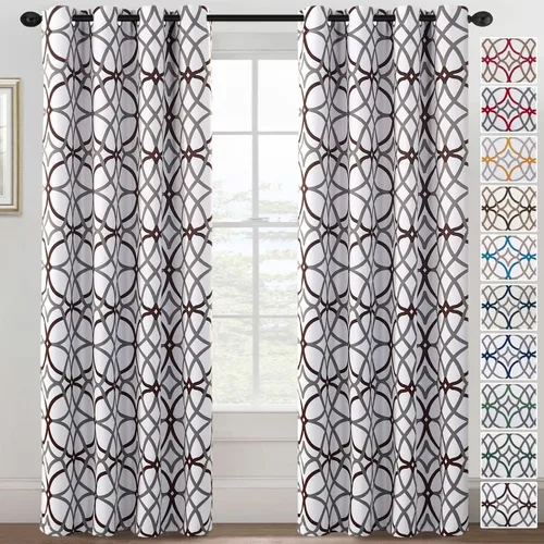 Vista 14 de H.VERSAILTEX Cortinas opacas de 63 pulgadas de largo, juego de 2 paneles de cortinas térmicas y cortinas para tratamiento de ventana, reducción