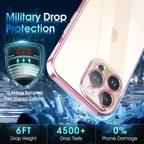 Vista 641 de Supdeal Funda cristalina transparente para iPhone 11, [No se amarillea] [Protección de la cámara] [Probado contra caídas de grado militar] Funda