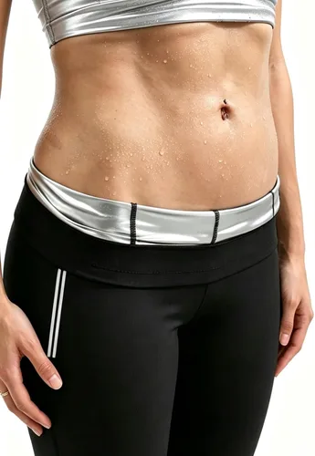 Vista 2 de Traje de sauna, chaqueta moldeadora de cuerpo de sudor caliente, entrenador de cintura, manga larga, con cremallera, camiseta de entrenamiento
