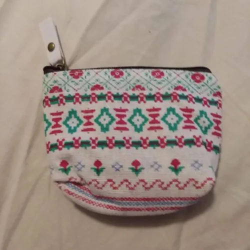 Vista 4 de Polytree, monedero de lona estampada con cierre, Adorable, talla única