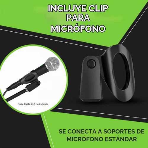 Vista 5 de GEARit Micrófono dinámico de mano para karaoke y voces en vivo, micrófono cardioide con interruptor de encendido/apagado, clip de micrófono y bolsa