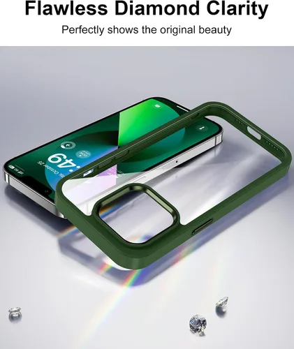 Vista 408 de HOOMIL Funda para iPhone 7 Plus/iPhone 8 Plus de 5.5 Pulgadas, sin amarillamiento, protección contra caídas, cubierta trasera dura transparente