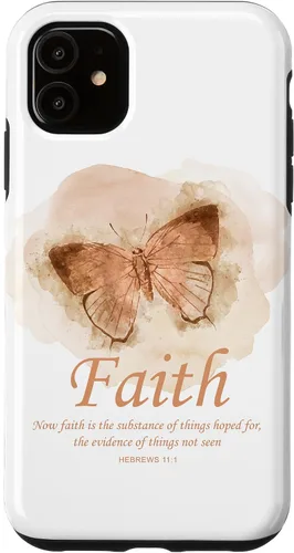 Vista 8 de Faith Bible Verse: Women’s Christian Hebrews 11:1 Quote Case for iPhone 17