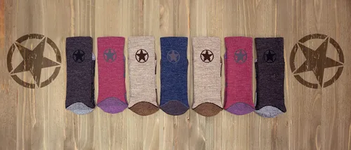 Vista 3 de Jeep Womens Wool Blend Trail Crew Socks - 2 Pair Pack - Breathable Cushioned Comfort