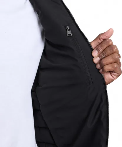 Vista 7 de Calvin Klein Abrigo acolchado con cremallera completa para hombre Negro