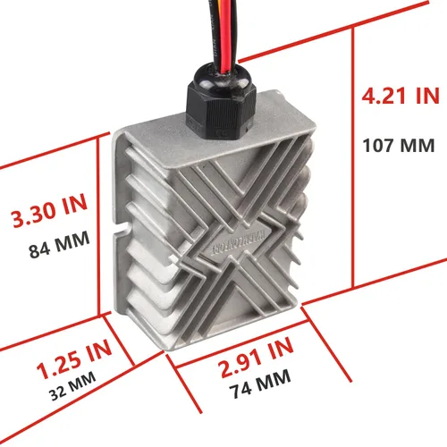Vista 2 de Transformador de módulo impermeable de 12V a 24V DC Step Up Converter Boost (5A 120W)