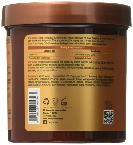 Vista 6 de Every Strand Simply Curls - Crema para rizos de aceite de coco/karité, 15 onzas