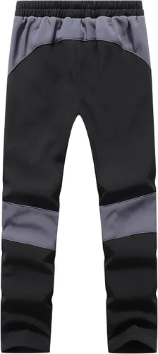 Vista 2 de Lelaki Pantalones de esquí de nieve impermeables para niños, pantalones de senderismo para exteriores, pantalones cálidos con forro polar