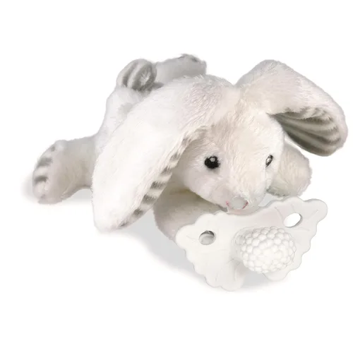 Vista 14 de RaZbaby Oso RaZbuddy con chupete de alivio de dentición RaZberry – Alivio para encías adoloridas con textura inspirada en la naturaleza, mordedor