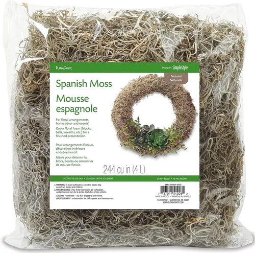 Vista 5 de FloraCraft Musgo español., Marrón, 2 onza