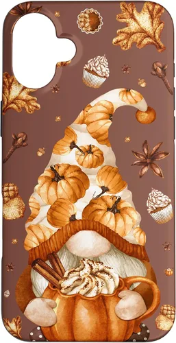 Vista 22 de iPhone 14 Autumn Gnomo Love Pumpkin Spice, Fall Yall y funda de Acción de Gracias
