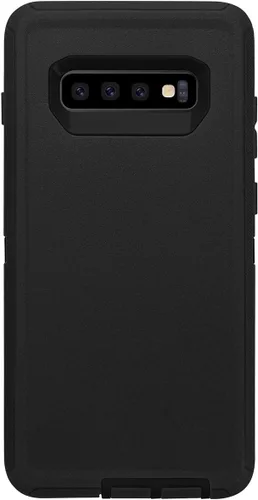 Vista 2 de AICase Funda para Galaxy S10 Plus, protección contra caídas, cuerpo completo, resistente, a prueba de golpes, caídas, polvo, capa protectora Negro