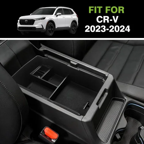 Vista 2 de Organizador de Consola Central Muslogy con Portamonedas Compatible con Honda CRV y CRV Hybrid 2023 2024 2025 LX EX Sport EX-L Sport Touring Hybrid