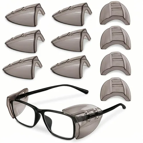 Vista 14 de BURIUS Protectores laterales de seguridad para lentes con clip – Se ajustan al 98% de las gafas Protecciones ligeras de laboratorio