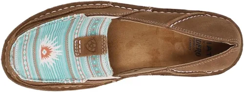 Vista 4 de ARIAT Women's WMS Cruiser SDEBRN Floral Emboss Boat Shoe