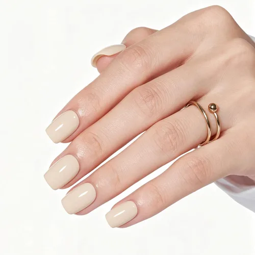 Vista 12 de Modelones Uñas postizas cuadradas cortas, color blanco y rosa, 32