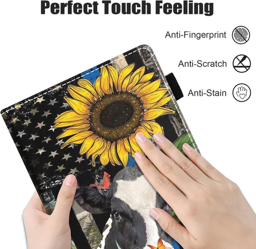 Vista 6 de Funda para tableta Amazon Fire Max 11 (11 pulgadas, 13ª generación, versión 2023) con ranura para tarjetas y apagado y encendido automático, funda