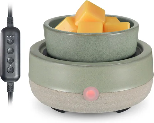 Vista 10 de Calentador de Cera para Velas con Temporizador, Cerámico, Eléctrico, Quemador de Cera de 4-en-1, Regulación de Temperatura, Compatible con Botella