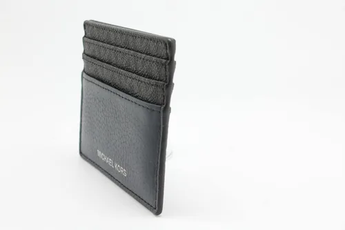 Vista 5 de Michael Kors Funda para tarjetas altas Cooper para hombre, color negro y azul marino