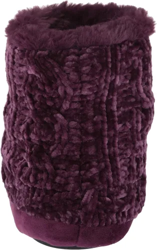 Vista 3 de Dearfoams Women's Leah Marled Chenille Knit Bootie Slipper