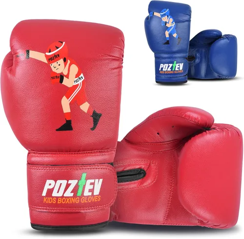 Vista 10 de Guantes de boxeo juveniles para niños, ideales para boxeo, kickboxing, Muay Thai, UFC, MMA - Guantes de boxeo pesados para principiantes y niños