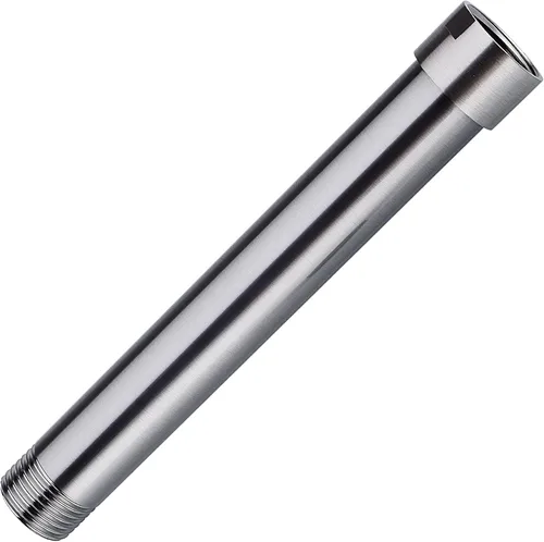 Vista 13 de Brazo de extensión de cabezal de ducha de 4 pulgadas, extensor de hembra a macho de 1/2 pulgada, acero inoxidable, níquel cepillado
