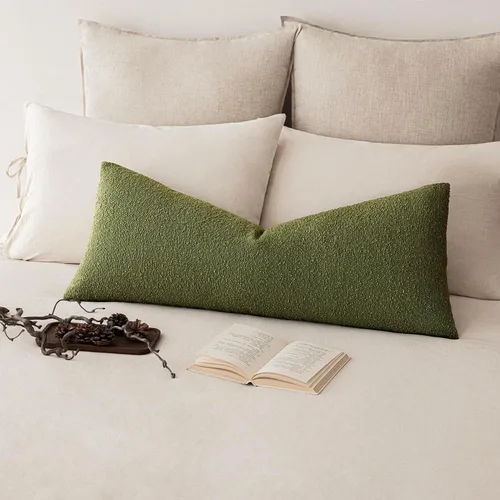 Vista 49 de Foindtower Fundas de almohada decorativas con textura de boucle, fundas de almohada sólidas, neutrales, suaves y acogedoras para silla, sofá