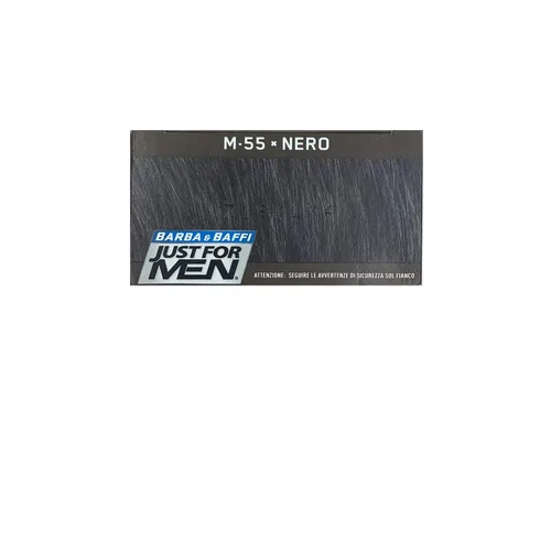 Vista 6 de JUST FOR MEN, Gel de tinte para bigote y barba, Color marrón más oscuro M-50, 1 ea, Negro (Real Black)