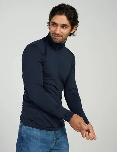 Vista 4 de LAPASA Mens Thermal Turtleneck Underwear Top Fleece Long Sleeve Shirt Base Layer Undershirt Lightweight Midweight M122M124