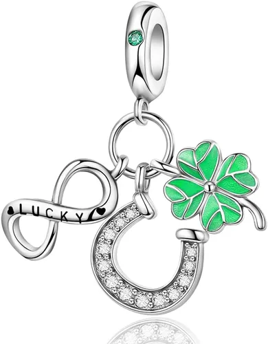 Vista 58 de LNQOBU Happy Life - Colgante para pulseras de abalorios, plata de ley 925 para mujer (con un espaciador de cuentas)