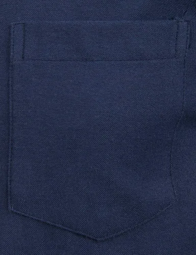 Vista 4 de ZEROYAAMensHipsterMandarinCollarLongSleeveButtonUpOxfordShirtswithChestPocket