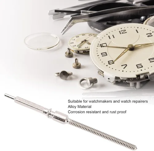 Vista 3 de Herramienta de reloj, vástago de cuerda de reloj de 0.035 in, vástago de reloj de aleación profesional, herramienta de extracción de eslabones