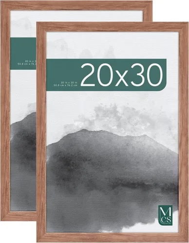 Vista 10 de MCS - Marco para póster con estilo de museo, en madera de granero, de 16 x 20 pulgadas, 2 unidades Barnwood