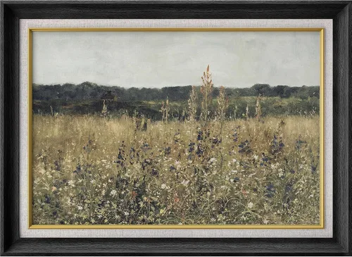Vista 94 de MUDECOR Claude Monet - Arte artístico enmarcado prémium para pared, camino a través del maíz en Pourville, ilustraciones históricas culturales