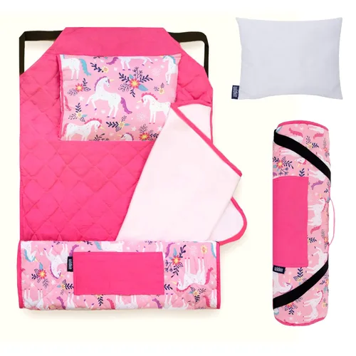 Vista 22 de Wildkin - Tapete para tomar la siesta, moderno y todo en uno, con almohada para infantes (niñas o niños), tamaño perfecto para la guardería