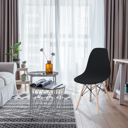 Vista 4 de Juego de 4 fundas para sillas laterales de comedor, reutilizables, inspiradas en Eiffel, DSW, Elasti, fundas protectoras para sillas de salón sin