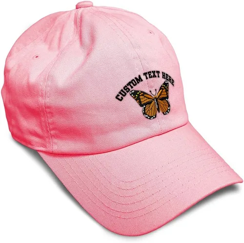 Vista 13 de Gorra de béisbol suave con diseño de mariposa monarca, con insectos, bordado de mariposa, de algodón, para hombres y mujeres