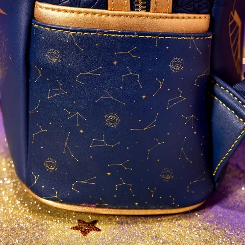Vista 9 de Loungefly Mini mochila de terciopelo de Disney Wish, exclusiva de Tienda