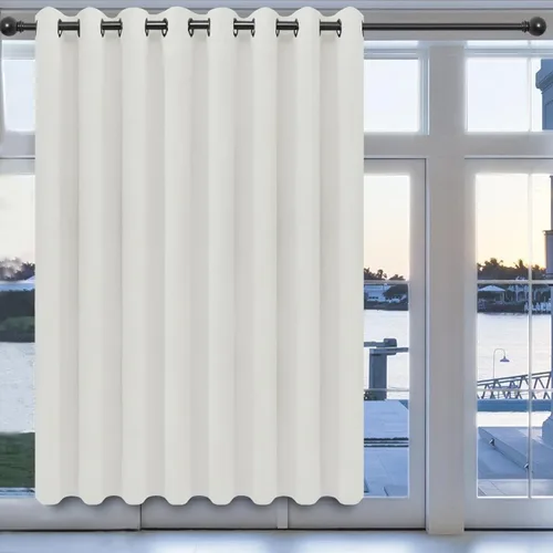 Vista 142 de Easy-Going - Cortinas opacas para dormitorio, aislamiento térmico sólido con ojales, cortinas de ventana para reducción de ruido, cortinas