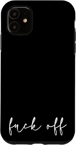 Vista 8 de Fuck Off - Carcasa para iPhone 17, diseño bohemio, con marco dorado, elegante y cursivo