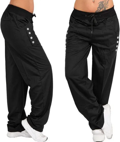 Vista 2 de Bootcut Yoga Pants Women's Stretch Workout Relax Fit Super Soft Cargo Yoga Pants Wide Leg Long Pants with Pockets