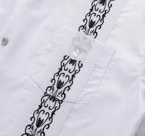 Vista 5 de Guayabera - Camisas de manga corta para hombre