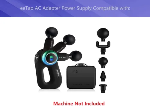 Vista 2 de Cargador adaptador de 26 V CA/CC compatible con REATHLETE DEEP4S PRO Masajeador de percusión Opove M3 Pro Decent, VYBE Premium Modelo 8806, Apollo