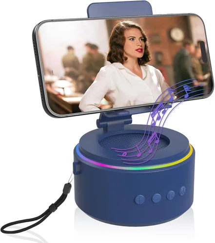 Vista 13 de ZAPUVO - Regalos para papá para el día de Navidad, altavoz Bluetooth con soporte para teléfono, aniversario para hombres, regalos de cumpleaños